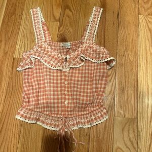 american eagle pink cropped tank